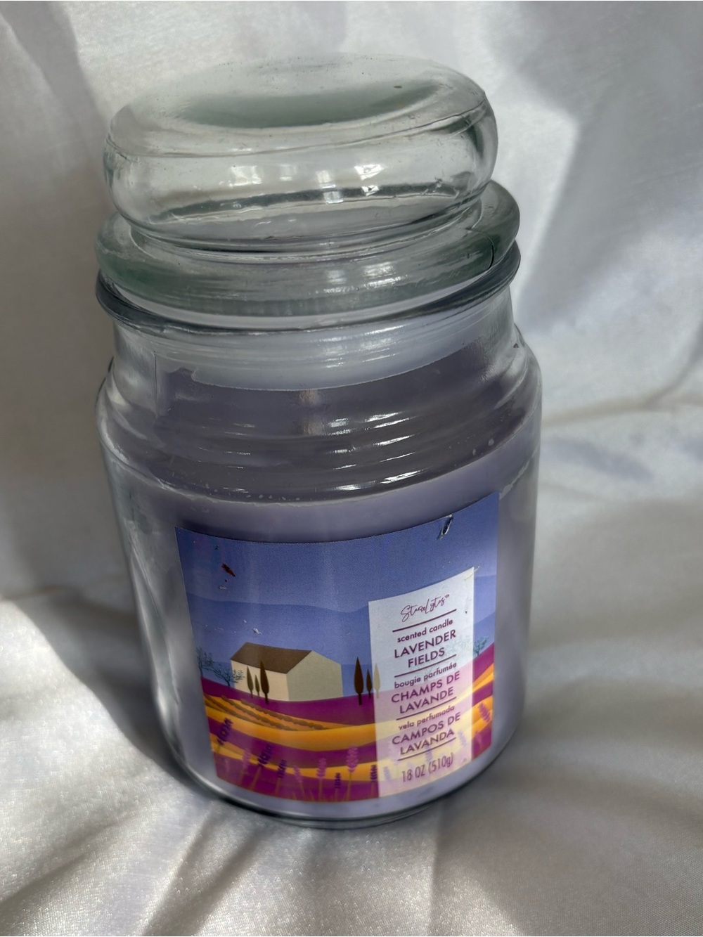 Lavender Fields Jar Candle - Purple